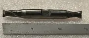 5/16" HSS 2 Flute Double End Mill, 3/8" Shank, New, TRW, USA