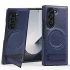 For Samsung Galaxy Z Fold6 Fold5 Fold4 Fold3 Shockproof Magnet Stand Case Cover