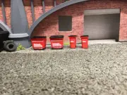 1/76 3D printed Biffa Bins mixed