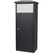 BARSKA MPB-500 Parcel Drop Box Tamper-Resistant Drop Slot Black Matte Finish