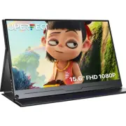 15.6" Portable Monitor Full HD Laptop Monitor USB C HDMI Gaming External Monitor