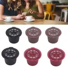 Refillable Reusable Coffee Filter Capsules Pods For Nespresso with Brush Spoon