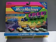 Vintage Micro Machines MINIS #12 Decades The 60's Classic Cars Galoob 1994 NEW