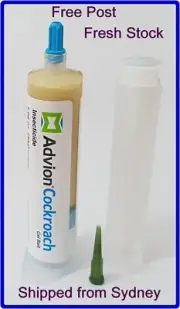 Genuine Syngenta Advion Cockroach Gel German Roach FRESH SYDNEY Free plunger+tip