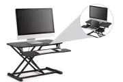 OZ Standing Desk Riser Height Adjustable Sit Stand Computer Laptop Desktop
