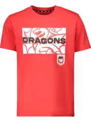 Dragons NRL Adult T-Shirt DRAGONS (SOLID)