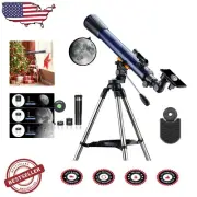 High-Magnification 525X Telescope with Adjustable Tripod and Phone Mount