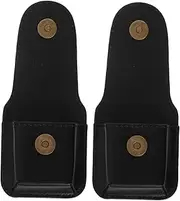 [KOMBIUDA] 2 Pack Cigarette Lighter Protective Cover Leather Lighter Bag Portable Case Men's