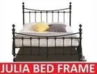 JULIA KING SINGLE DOUBLE QUEEN KING SIZE BLACK METAL BED FRAME