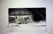 Pocahontas II New World SIGNED Dennis Greco Production Background Layout Copy