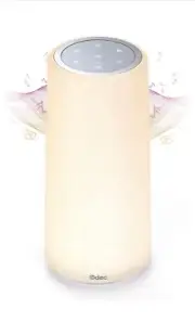 Odec White Noise Dimmable Table Lamp, 24 Soothing Sounds, Touch Control, New