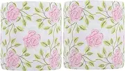 2 Rolls Rose Flower Tissue Paper Roll Floral Printed Toilet Paper Decorative Hand Towel Napkins for Office Restaurant Hotel and Home Use