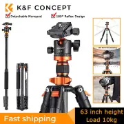 K&F Concept 63" Carbon Fiber Camera Compact Tripods w/ Detachable Monopod DSLR
