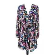 Belle Badgley Mischka NWT Alison V-Neck Floral Fit & Flare Size 12