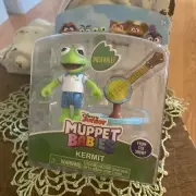 Kermit with Banjo Muppet Babies Poseable Figure Playset Disney Junior 2.5"