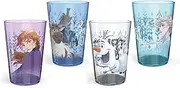 Zak Designs Disney Frozen 2 Nesting Tumbler Set Includes Durable Plastic Cups, Fun Drinkware is Perfect for Kids, 4pk (14.5oz, Anna & Elsa & Olaf)