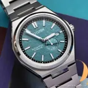 Citizen New Watch NJ0180-80X Automatic Dark Green Sapphire Titanium Japan Rare
