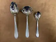 Oneida Interlude Stainless 3pc Serving Set- Ladle, Serving Spoon, & Sugar Spoon