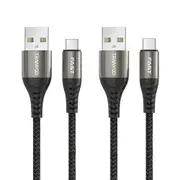 (2 Pack) TRANYOO (T-S16C) 2M 5A USB Type C Cable Fast Charging Charger Data Sync Cable Cord