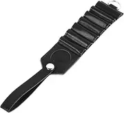 Golf Ball Tee Holder PU Leather 7 Hole Holder Bag Pouch Carrier Portable Compact Black