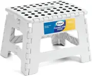 9" Folding Step Stool for Adults and Kids Holds up to 300 Lbs,Non-Slip Folding S