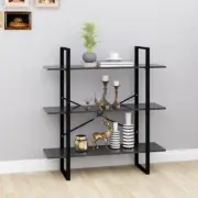 NNEVL Book Cabinet Grey 100x30x105 cm Chipboard