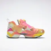 Reebok Unisex Adult Instapump Fury 50th Smiley Athletic Shoes Pink Yellow 11