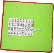 HOOTNEE Travel Mahjong Set Portable Mini Chinese Mahjong Game Set Tablecloth Dice PVC Tiles for Family Gatherings