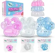 Squishy Paw,Squishy Fidget Toys Pack,Cat Paw Squeeze Toys,Cute Stuffers,Stress Sensory Toy Gift for Adults & Kids,Christmas Stocking Stuffers,Easter Basket Stuffers 3Pcs