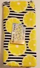 Bright Yellow Lemon Slices Printed Beach Towel* 100% Polyester* 28"x58"*NWT
