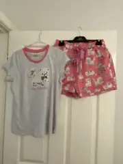Peter Alexander Ladies Pyjama Set Vintage Kitten Small