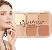 Makeup Concealer Palette | Facial Makeup Contouring Powder Palette - Delicate and Natural Tone Beauty Supplies for Parties, Night Out, Shopping, Daily Use, Dating
