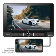 DM90MIR 9" Single DIN Bluetooth USB Mirroring Mech-less Car Media Receiver