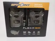 SpyPoint FLEX-M 28MP 90ft 720p Cellular Trail Camera Twin Pack - Gray New