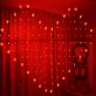 Mesmerizing 128 Led Heart-shape Fairy String Curtain Light For Christmas Decor