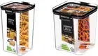 Sistema Ultra Square Food Container, 1.3L, Black & Ultra Square Food Containe...