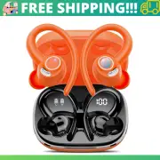 Wireless Earbuds Bluetooth 5.3 Headphones Sport 2024 Earhooks HiFi Stereo Deep