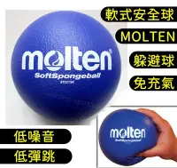 在飛比找Yahoo!奇摩拍賣優惠-快速出貨 MOLTEN 美式躲避球 免充氣 軟式 安全球 躲