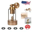 Retro Brass Mini Steam Engine Model - Perfect for Kids' Science Projects