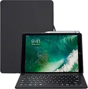 Keyboard Case for iPad Pro 12.9 2015&2017 Version, Ultra-Thin Bluetooth Keyboard Case with Built-in Stand and Pencil Slot