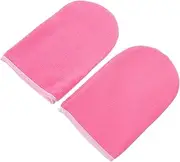 [Minkissy] 1 Salon Gloves Neon Silk Paraffin Spray Whisk Chains Plug Doors Air Conditioning Drainer Waterproof Tools Commodity Flagpole Camper Polyester Rosy