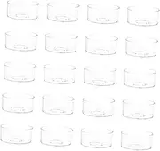 jojofuny 20Pcs Plastic Candle Containers for DIY Candle Making Fire Retardant Candle Shells Versatile Storage Holder for Paraffin Soy Beeswax for Home Decor Present Giving