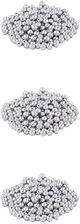 [BEALIFE] 3 Set of Spacer Beads 4mm Reliable Electroplated Surface DIY Accessories Jewelry Craft Making for Bracelet Necklace white K4mm, white K4mm 3Set