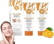 Orange Enzymes Exfoliating Gels, Orange Exfoliating Gel, Oranges Facial Peeling Gel, Deep Cleansing Moisturizing Facial Exfoliator For Deep Moisturizing Pore Cleansing (2pc)
