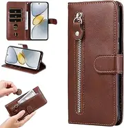Cover Compatible with Samsung Galaxy A53 5G,Compatible with Samsung Galaxy A53 5G PU Leather Card Slot Flip Stand Zipped Wallet Brown