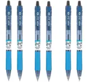 Pilot B2P Bottle Pen Lot/6 Gel Black 1.0mm Rubber Grip Office School Recycled