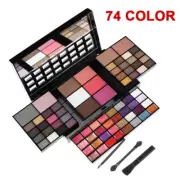 74 Colors Makeup Set Lip Gloss Blush Eyeshadow Highlight Combination Plate Whole