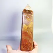 1.18lb Natural Ocean Jasper Agate Geode Crystal Tower Wand Point Healing Mineral