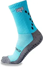 [ShirazO] Anti-slip Sport Socks for Men Women Athletic Socks Non-slip Rubber Grip for Football, Rugby, Basketball, Running, Hiking, Yoga Pilates UK, Numeric, 6, 12, Regular