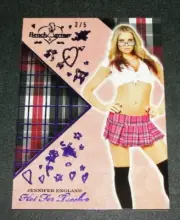 2018 Benchwarmer JENNIFER ENGLAND Hot For Teacher #69 Purple Foil/5 DODGEBALL